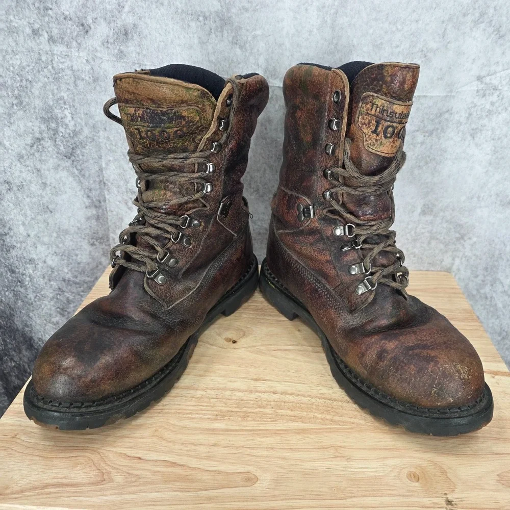 Northlake Boots Mens 10 Wide Brown Leather Hunting Goretex Thinsulate 1000